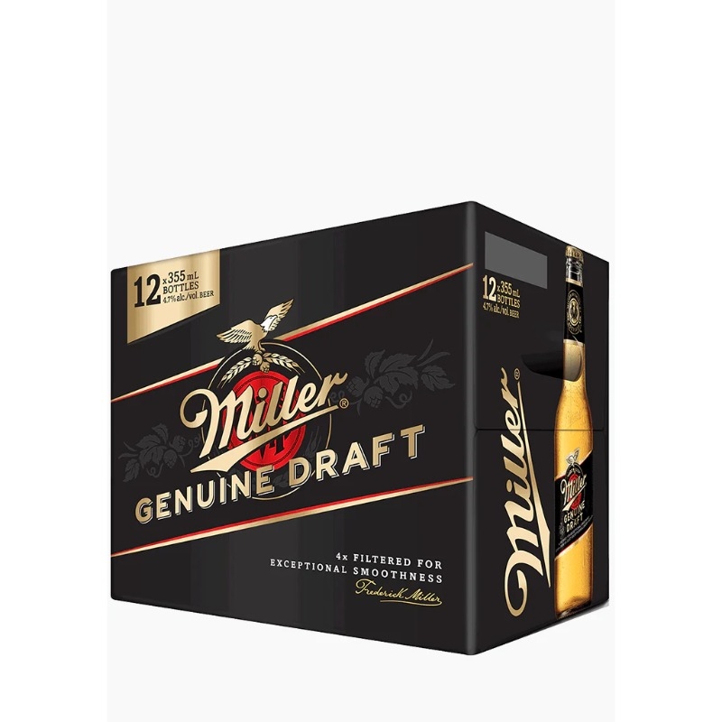 Miller Genuine Draft 12 Bottles